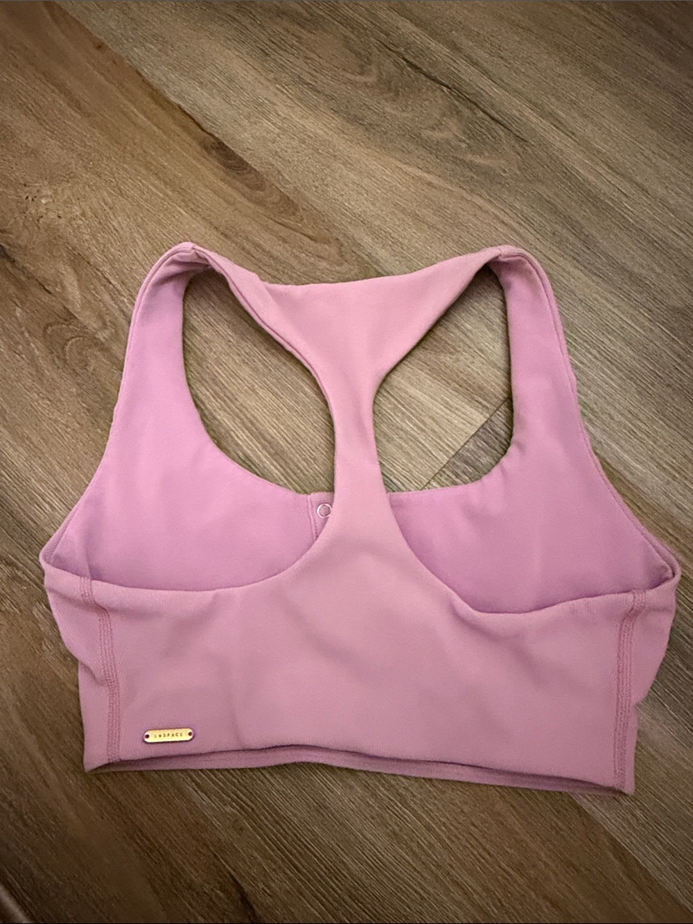 l*space Mauve Ribbed Racerback Bralette with Front Snaps - Picture 3 of 3